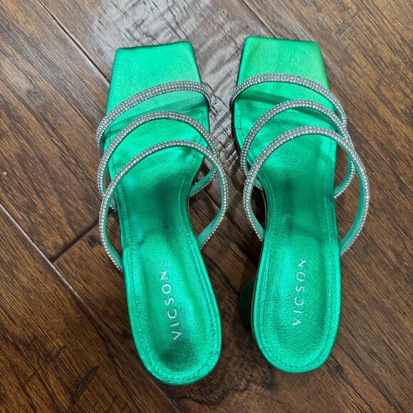 Vicson sparkly green shoes - Picture 1 of 3